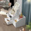 White Cosmetic Storage Box with Mirror, 40x20x14cm 6
