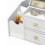 White Cosmetic Storage Box with Mirror, 40x20x14cm 8
