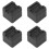 4Sets Sofa Risers Square Rubber Anti Skid Bed Raisers Blocks for Home Washing Machine 3