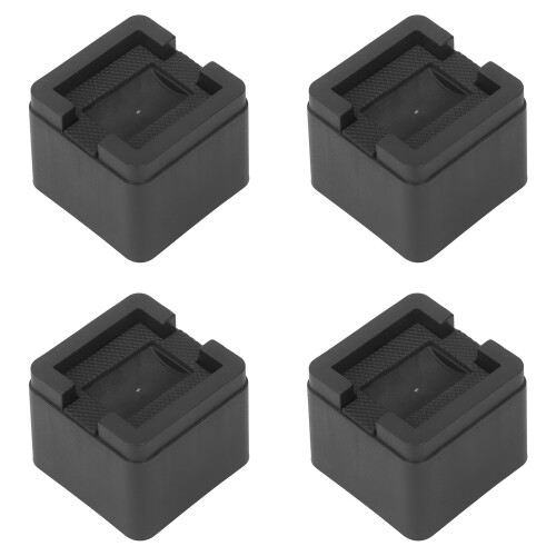4Sets Sofa Risers Square Rubber Anti Skid Bed Raisers Blocks for Home Washing Machine 2