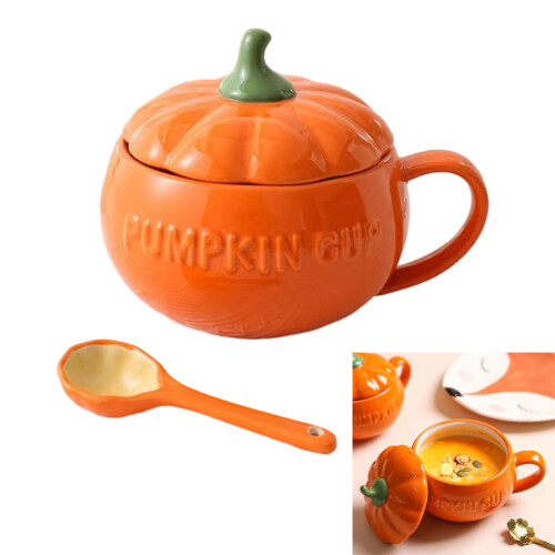 Halloween Ceramic Pumpkin Mug Elegant Heat Resistant-02 small 1