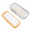 Forma de gelo em ABS, PP, PET e silicone, 2 camadas, 48 compartimentos, com tampa. 4