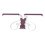 Plastic Storage Hook Rack34x14x8cm 4