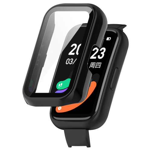 Screen Protector Case 6 Pack for Keep B3 Smart Watch, Full Coverage Tempered Glass Shield with Easy Snap Installation 2
