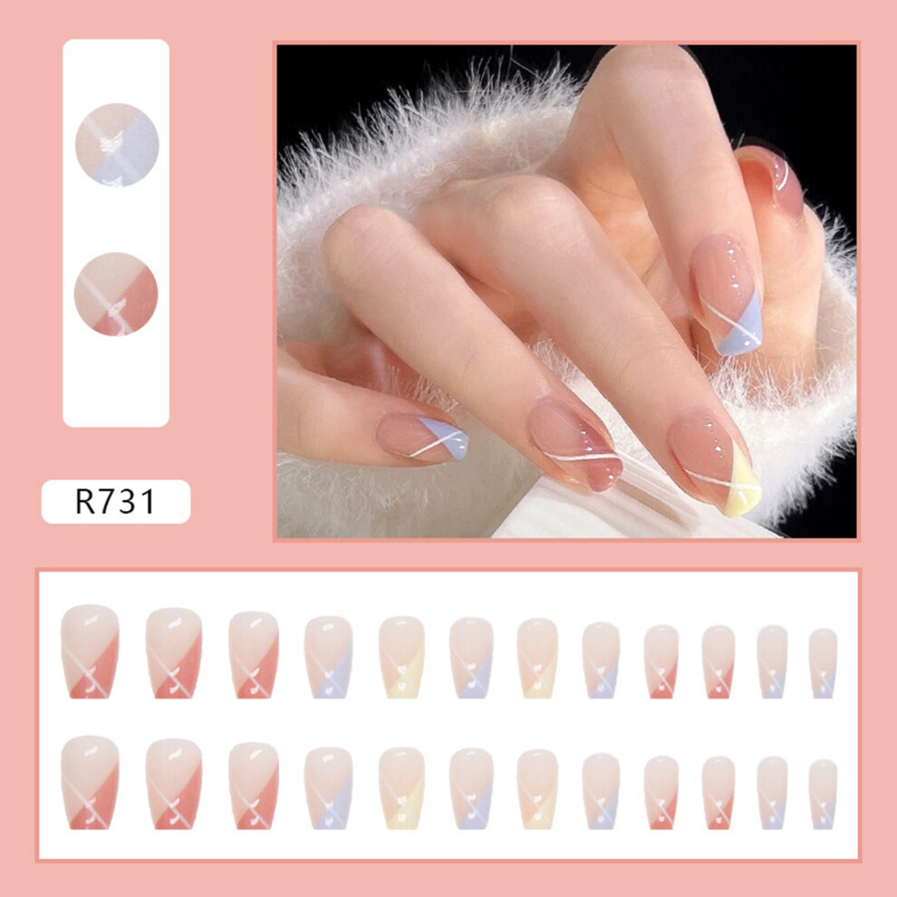 Phui-Pet-Supplies (Jelly Glue Model) Easy Press-On Nails For Daily & Party Wear