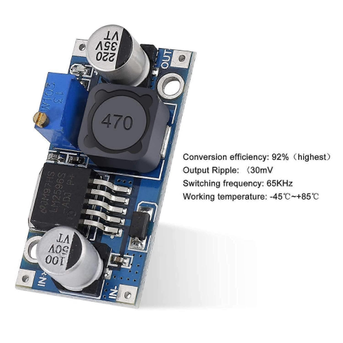 Μετατροπέας DC-DC Buck LM2596 Μετατροπέας Buck 3.2-40V σε 1.25-35V Ρυθμιζόμενη Μονάδα Τροφοδοσί 1