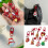Porte-clés de dessin animé de noël,-Ensemble de 30 pièces 2