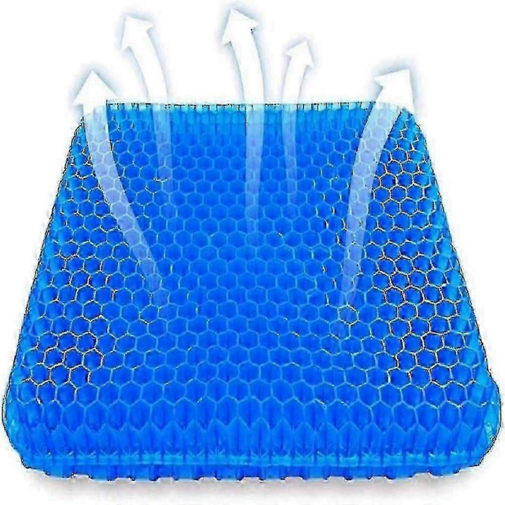(24x17x3cm) Orthopaedic Gel Seat Cushion for Sciatica & Tailbone Pain Relief, Honeycomb Coccyx Cooling Gel Cushion