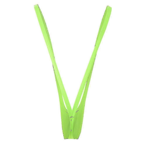 Neon Green Borat Mankini For Men 1