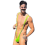 Neon Green Borat Mankini For Men 5