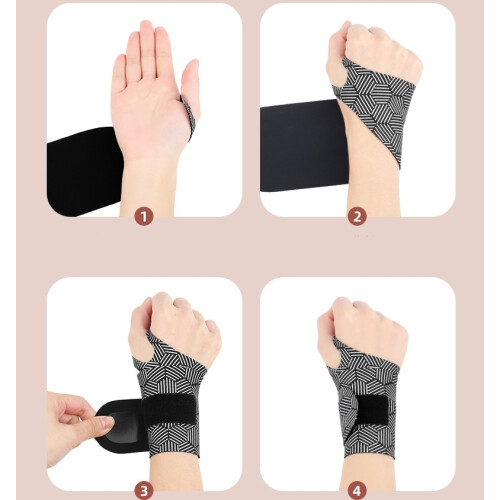 Ultratunt Handledsskydd / Handledsstöd Grey+Hexagon 1
