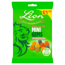Lion Original Hard Gums Mini Gem 130g (Pack of 12)