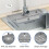 Silicone Faucet Water Catcher Mat403x143mm 6