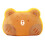 Cuscino a forma di animale con coperta con cerniera, cotone PP e 1
