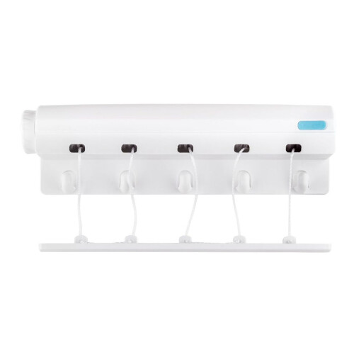 Automatic Telescopic Clothesline with5Wires and Hooks 1