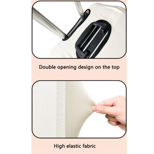 Durable Anti‑Scratch Luggage Cover for Checked Suitcase with Full Coverage Protection and Zipper Closure (Medium) 1