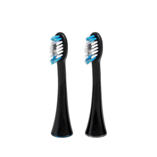 SonicSmile Ersatz-Zahnbürstenköpfe, Schwarz, 2er-Pack