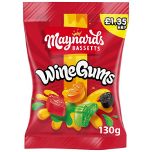 Maynards Bassetts Wine Bag 130g (Pack of 10)