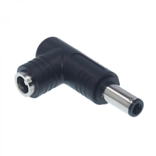 (6,0 x 3,6 mm) 1 Stück 5,5 mm x 2,5 mm Buchse auf Stecker, 90 Grad Winkel, DC-Stromwandler-Adapter für Laptop-Anschlusskabel 25-26