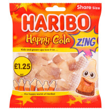 HARIBO Happy Cola Zing FizzJelly 140g (Pack of 12)