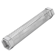 12 Inch Stainless Steel Smoker Tube for BBQ Grill, Durable Design with Brush, Authentic Smoke Flavor