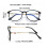 Blue Light Blocking Reading Glasses 1.0x Black Gold Round Computer Readers with True‑Size Magnification 5