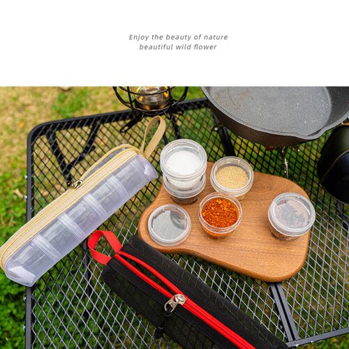 Clear 40ml Camping Spice Holders 5 Piece