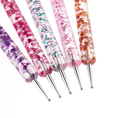 Nail Art Dotting Tools and Brush Set 8pcs Dual‑Ended Design with Multi‑Size Tips and Fine Brushes 2