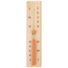 Sauna Sand Timer with Durable Pine Wood Frame, Visual Countdown Hourglass for Sauna or Kitchen