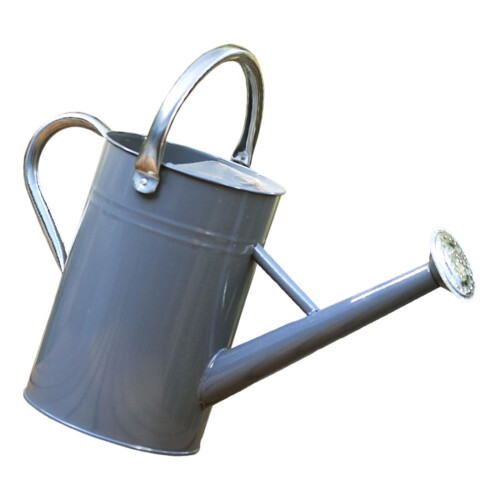 4.5L Iron Watering Pot With Reinforced Base Retros-grey