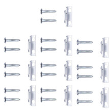 Metal Curtain Rod Brackets Spreader with Screws Quick Assembly