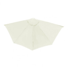 (Beige) Canopy UV Protection Outdoor Garden Patio Parasol Table Top Umbrella Replacement Fabric Shade Cover