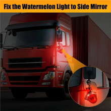 2x Stainless Steel Watermelon Light Mounting Brackets Universal Front Turn Signal Frame for Semi-Truck & Trailer
