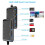 6 in 1  Multi-Function Card Reader USB/Type-C to /MS/M2/TF/SIM/ Reader for PC Laptop Data Transfer 6