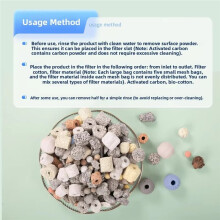Filtermaterial för Akvarium, Biologisk, Kemisk, Mekanisk Filtrering, Vattenutrustning, Husdjurstillbehör