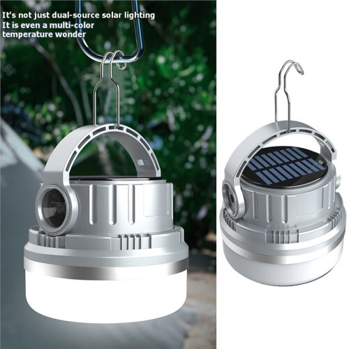 Portable Camping Light Waterproof USB Solar Charging 3000mah 6-Speed Adjustable A 2