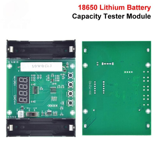 XH-M240 Battery Capacity Tester for 18650 Lithium, Voltage Indicator Module MaH/MwH 2