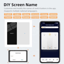 Lighting  with Display Voice Control ZigBee  Life APP  Home Product AC100-240V 86x86mm
