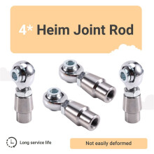 4pcs 5/8''-18 Heim Joint Rod End Kit W/ Spacers,Tube Adapters & Jam Nuts Left Right Thread Heim Joint Car Accsesories