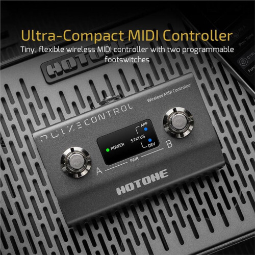 HOTONE EC-2 Pulze Control Compact  2-Foot  Wireless MIDI Controller Guitar Pedal 1