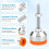 4x Leveling Feet,Heavy Duty Machine Base,M8 X 50 mm,Diameter 40 mm, Adjustable Under Load, with Thread and Rubber Buffer 1