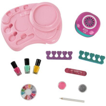 Kids Nail Polish Set Girls Nail Set with Nail Dryer Nail Art Kit for Kit Girl Pretend Makeup Toys