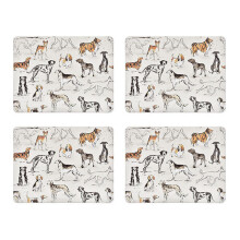 Ulster Weavers Country Dogs Set of 4 Cork Placemats