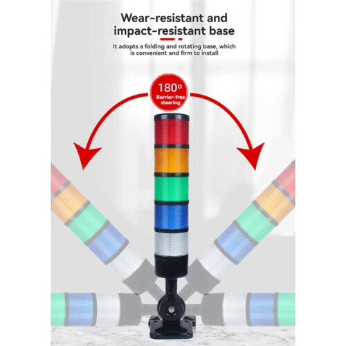LED Signal Tower Stack Lights Industrial Signal Warning Lights Tower Lights and Light Strips Steady/Flashing Lights 2
