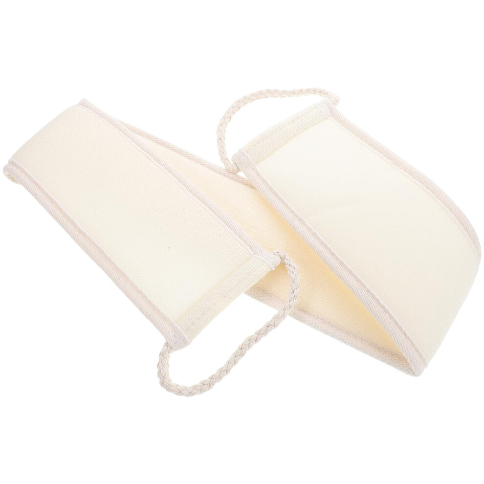 Natural Loofah Back Scrubber for Shower with Long Reach Design and Deep Skin Exfoliation