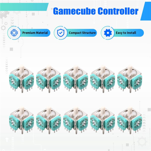 10PCS 3D Analog Joysticks Sensor Module Stick Replacement Repair Parts Game Parts for  NGC Gamecube Controller 1