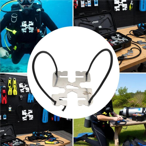 KEEP DIVING Technical Diving Material Stainless Steel Weight Plate Compact Backplate for Scuba Diving Gear Underwater 1