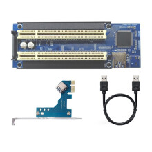 PCI-E to PCI Adapter Cable PCIE X1 to X16 Riser Card PCI Expansion for Desktop Motherboard PCI Slot Extension Controller