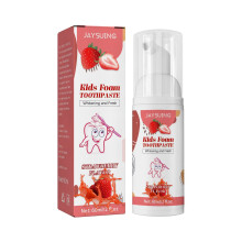 Kids Foam Toothpaste with Low Fluoride, Gentle Foaming Clean Strawberry Flavor for Ages 3 and Up, U Shaped Brush Compatible
