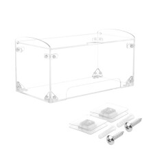 Trash Bag Organizer Dispenser, Acrylic Garbage Bag Holder Dispenser, Trash Bag Roll Dispenser for Wall Mount